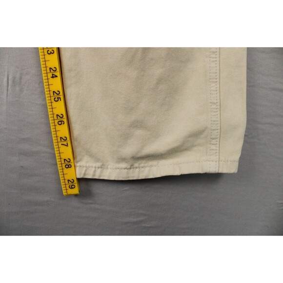 J Galt Denim Women's Beige Carpenter Pants Size Medium Straight Leg Casual Fall - Picture 6 of 15